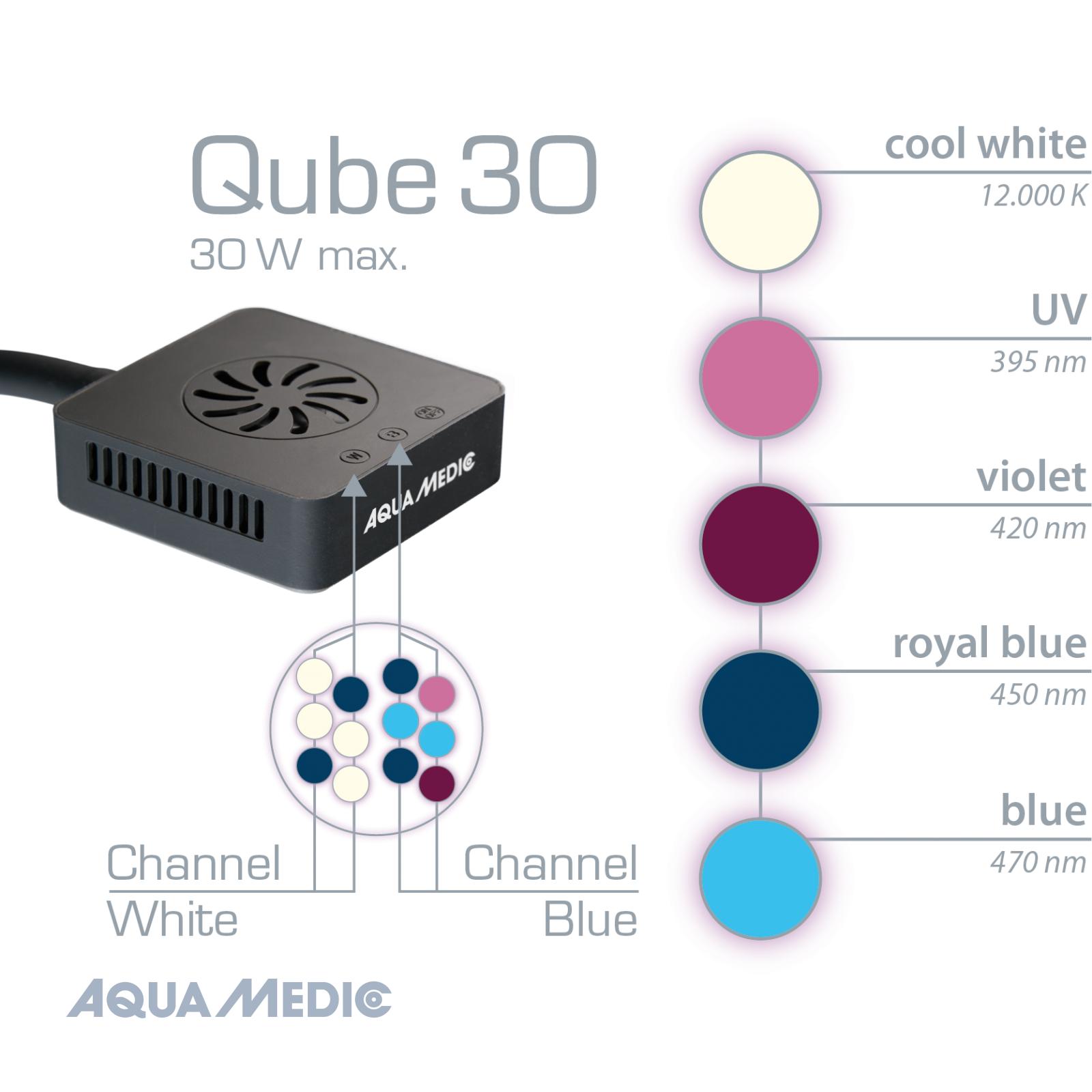 Світильник для морського акваріума LED Aqua Medic Qube 30 діоди