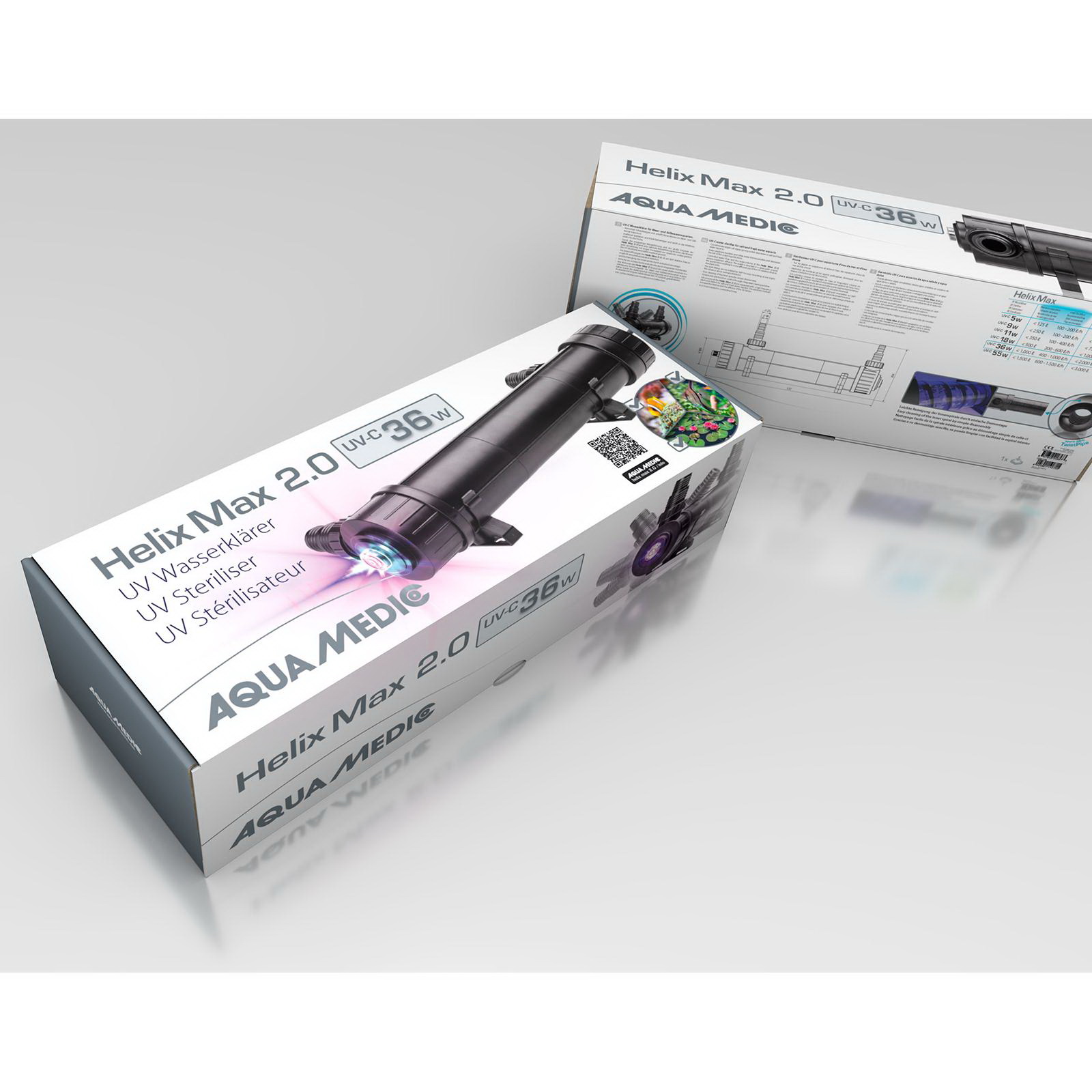 УФ стерилизатор для аквариума Aqua Medic Helix Max 2.0 36 Вт 74866