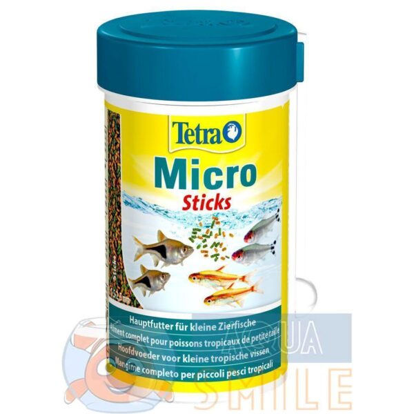Корм для мелких аквариумных рыб Tetra в палочках Micro Sticks 100 мл