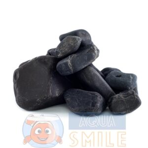 Камінь для акваріума чорний базальт 1-4 см.