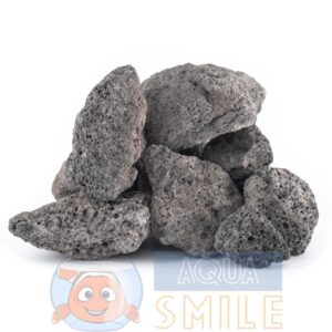 Вулканический камень для аквариума лава черная 4 – 10 см