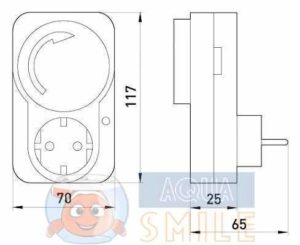 Таймер для аквариума электромеханический суточный e.control.t11
