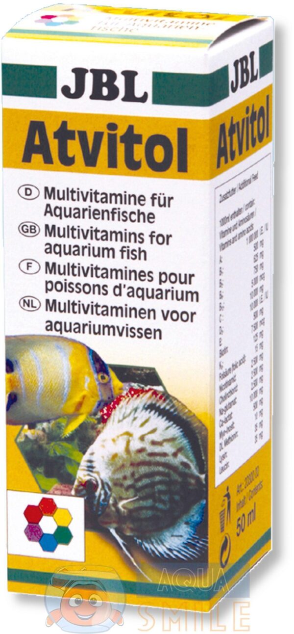 Мультивітаміни у краплях для акваріумних риб JBL Atvitol
