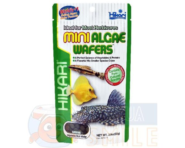 Корм для сомиков Hikari Tropical Mini Algae Wafers