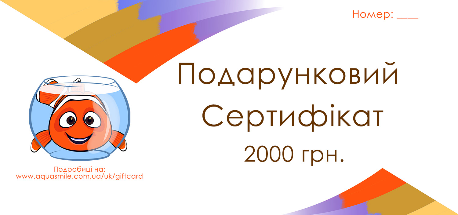 Подарунковий сертифікат 2000 грн