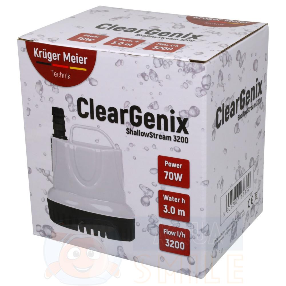 Помпа подъемная с низким погружением Kruger Meier ClearGenix 3200 л/ч для фонтанов, аквариумов, емкостей