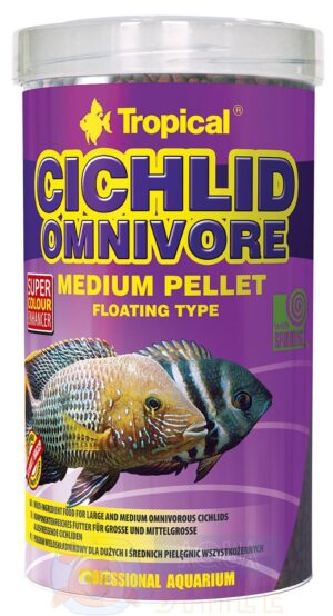 Корм для риб у гранулах Tropical Cichlid Omnivore Medium Pellet 500 мл