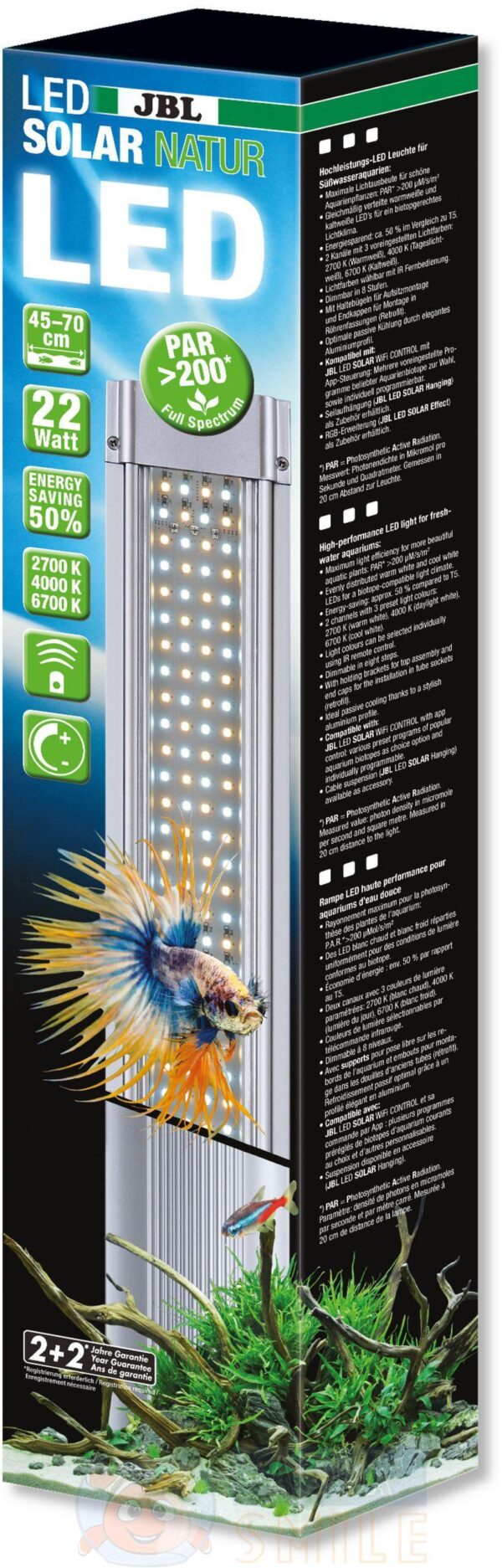 Світлодіодний світильник для акваріума JBL LED Solar Natur 24 Вт