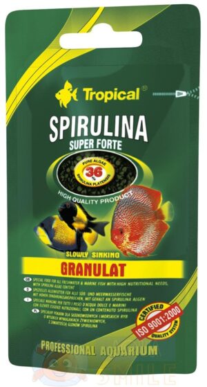 Корм для рыб в гранулах Tropical Super Spirulina Forte Granulat