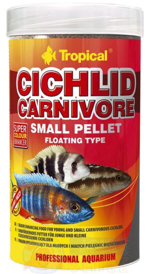 Корм для рыб в гранулах Tropical Cichlid Carnivore Small Pellet