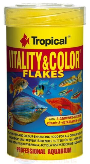 Корм для рыбок хлопья Tropical Vitaity Color