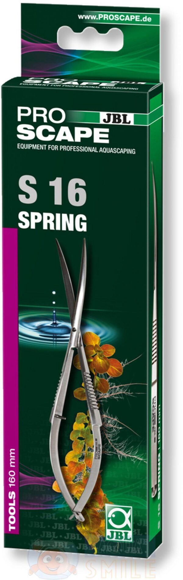 Ножиці для акваріума вигнуті JBL ProScape Tool S spring S16 16 см