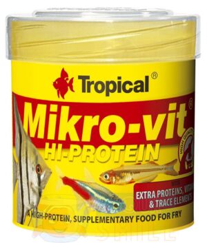Корм для рыб в гранулах Tropical Mikrovit HI-Protein 50 мл