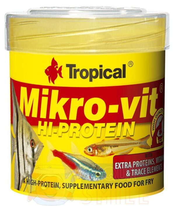 Корм для риб у гранулах Tropical Mikrovit HI-Protein 50 мл