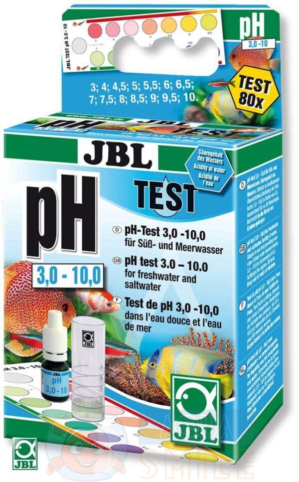 Тест для аквариума JBL pH Test Set 3.0-10.0 без реагента