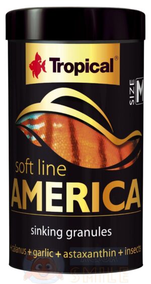 Корм для рыб в гранулах Tropical Soft Line America M