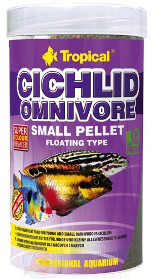 Корм для риб у гранулах Tropical Cichlid Omnivore Small Pellet 250 мл